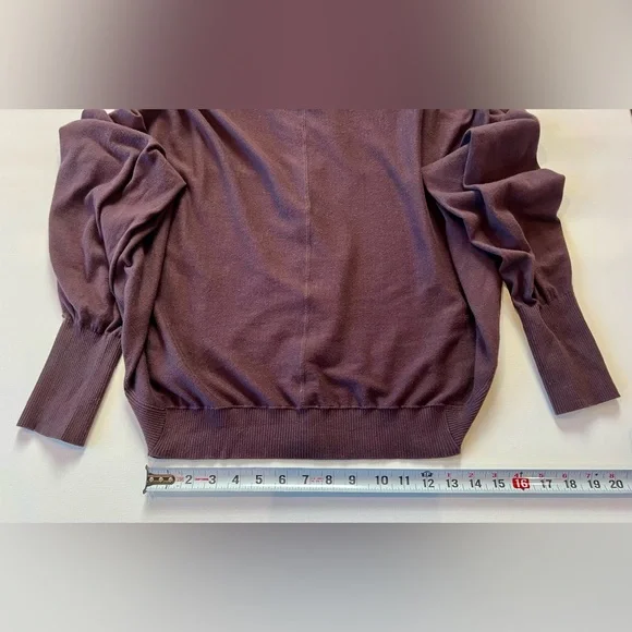 All Saints NWOT Elgar Cowl Sweater Burgundy - Picture 6 of 11